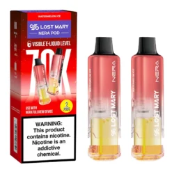 LOST MARY NERA FULLVIEW 70000 PUFFS REFILLABLE DISPOSABLE POD 5% - BOX OF 5