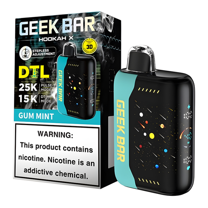 GEEK BAR HOOKAH X (DTL) 25000PUFFS DISPOSABLE - PACK OF 5