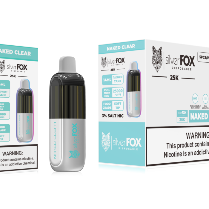 SILVERFOX 25000PUFF DISPOSABLE - PACK OF 5