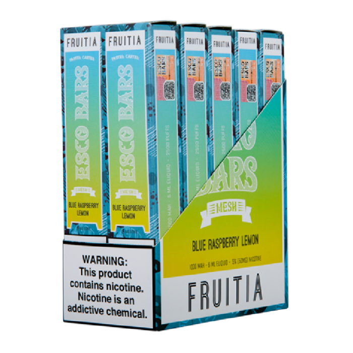 ESCO BAR BLUE RASPBERRY LEMON 2500PUFF - BOX OF 10