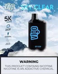 VIGO 5000PUFF DISPOSABLE SKY CLEAR 3% - PACK OF 10