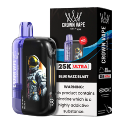 AL FAKHER CROWN BAR ULTRA DISPOSABLE 25000PF -BOX OF 5 (MTL & DTL AIRFLOW MOOD)