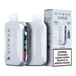 RIFBAR DISPOSABLE 15000PUFF CLEAR 3% - PACK OF 5