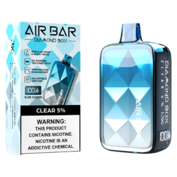 AIR BAR DIAMOND BOX DISPOSABLE 20000PF CLEAR 5% -BOX OF 10 (10000PF BOOST MODE)