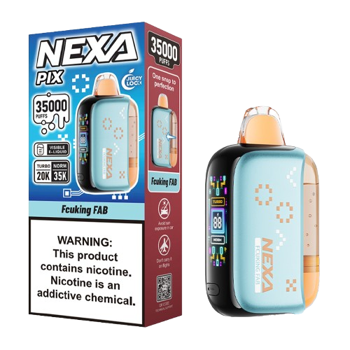 NEXA PIX DISPOSABLE 35000PF -BOX OF 5 (20000PF TURBO MODE - 3D CURVED SCREEN)