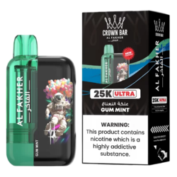 AL FAKHER CROWN BAR ULTRA DISPOSABLE 25000 PUFFS -BOX OF 5